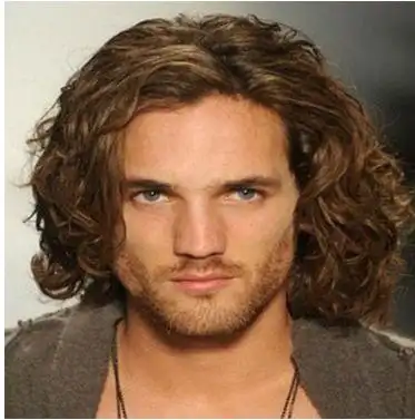 跨境假发 爆款欧美假发男士复古短卷发 蓬松头套男发 一件代发