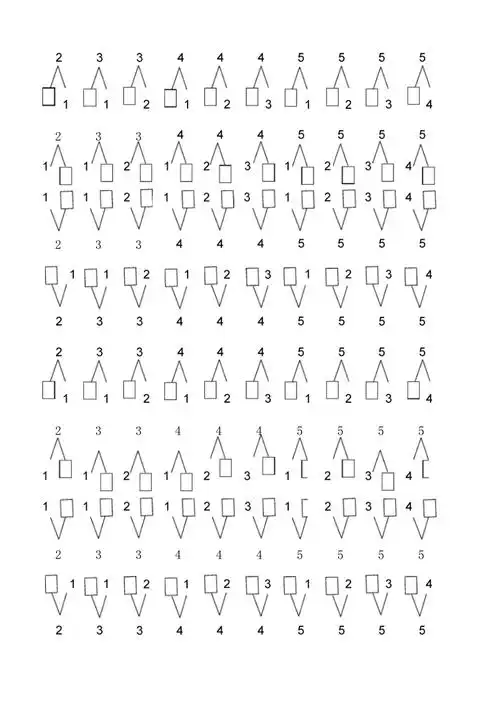 10以内数的分解与组合练习题45358