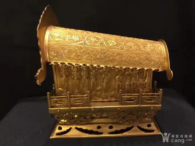 铜鎏金棺材 升官发财