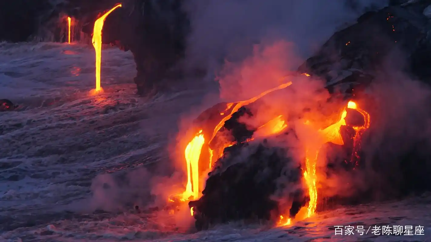 超级火山喷发图片