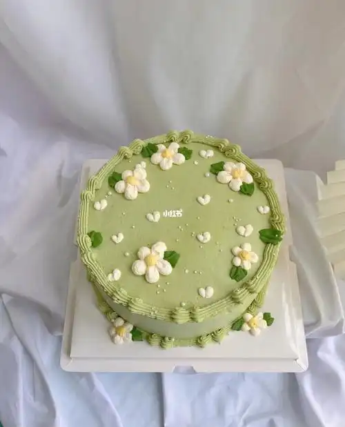 8寸ins风抹茶系蛋糕