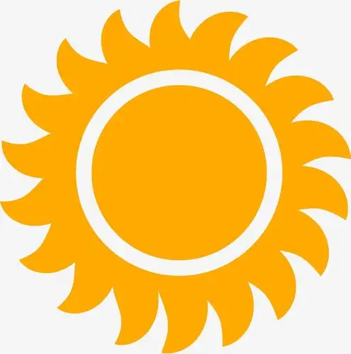 绿色按钮png卡通金色太阳png图