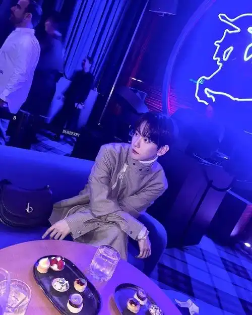 边伯贤ins##burberry