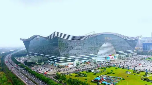 航拍成都市环球中心