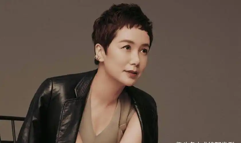 蒋雯丽自从剪了超短发后,人都洋气了不少,果然超短发型才显年轻_刘海