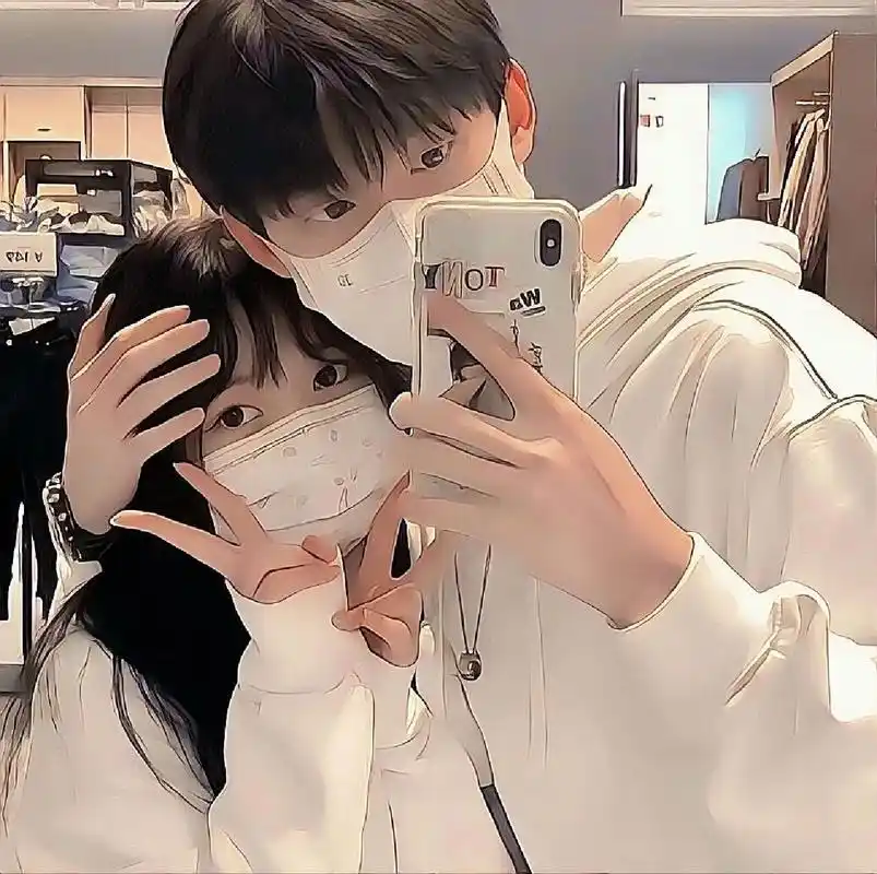 双人情侣头像真人照片转漫画