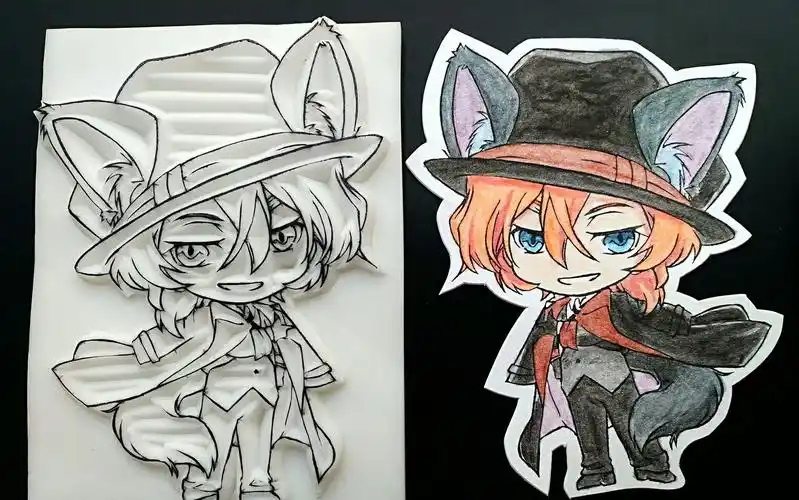 【布丁】橡皮章-文豪野犬 刻一只中也喵