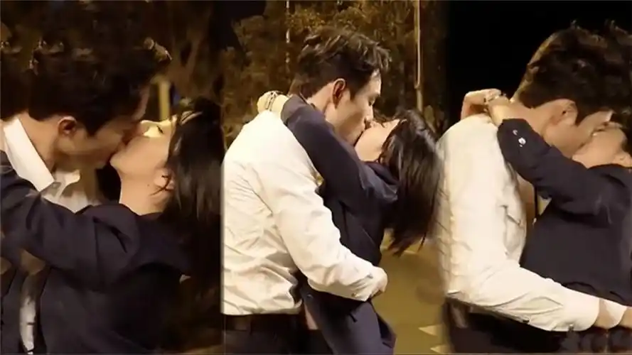 谭松韵和王凯对吻戏,注意看他下意识的真实反应,真的情不自禁了