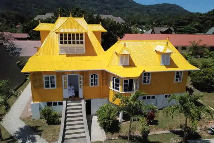 yellow house