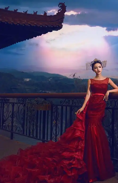 秋水怡人 婚纱照