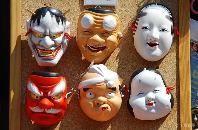 日本人_面具_纪念品_东京_日本_高清图片_全景视觉