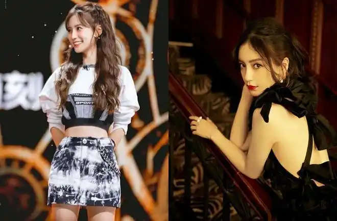 angelababy上节目一把公主抱扛起张含韵表情轻松面带微笑