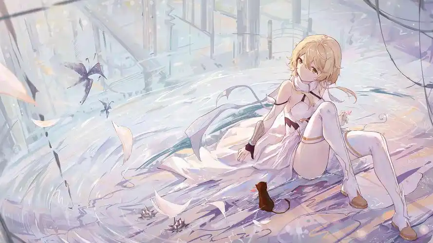 软萌治愈动漫美女桌面壁纸_卡通动漫_壁纸下载_美桌网