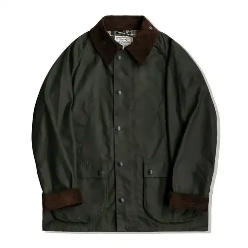 红风英式复古猎装油蜡夹克秋冬防水风衣工装夹克