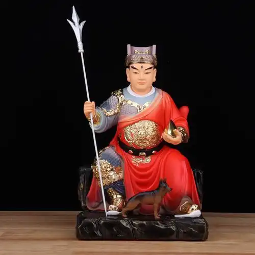 二郎神神像显圣真君杨戬华光大帝佛像哮天犬居家供奉佛像批发