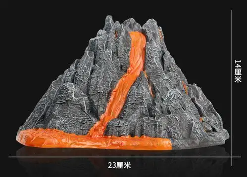 儿童玩具仿真喷雾火山爆发恐龙动物场景手工火山玩具恐龙模型摆件