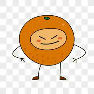 小橙子卡通图片