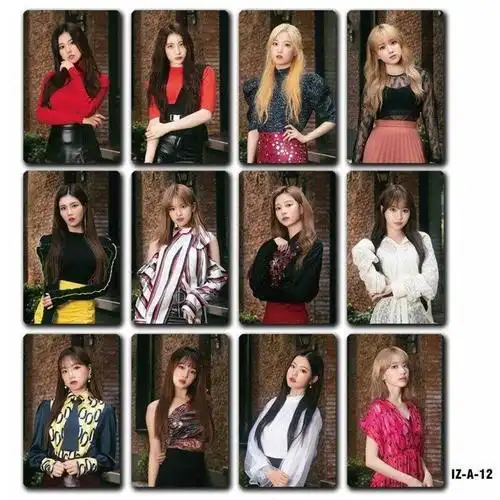 izone 专辑韩国女团izone周边小卡 照片卡应援卡钱包卡装饰套卡自制