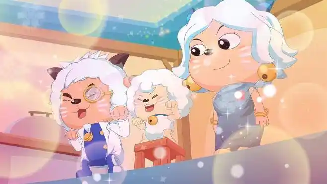 喜羊羊与灰太狼:喜羊羊小时候和爸爸妈妈一起包饺子,一家好幸福-母婴