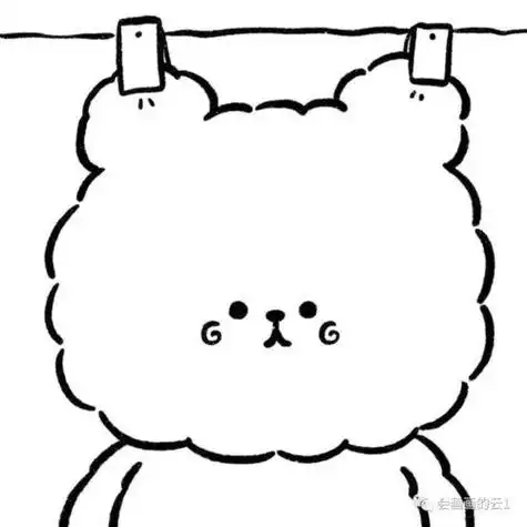 可爱简笔画网红动物