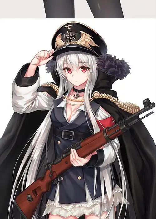 p站图集军服少女二次元美图壁纸游戏动漫资料手绘临摹素材