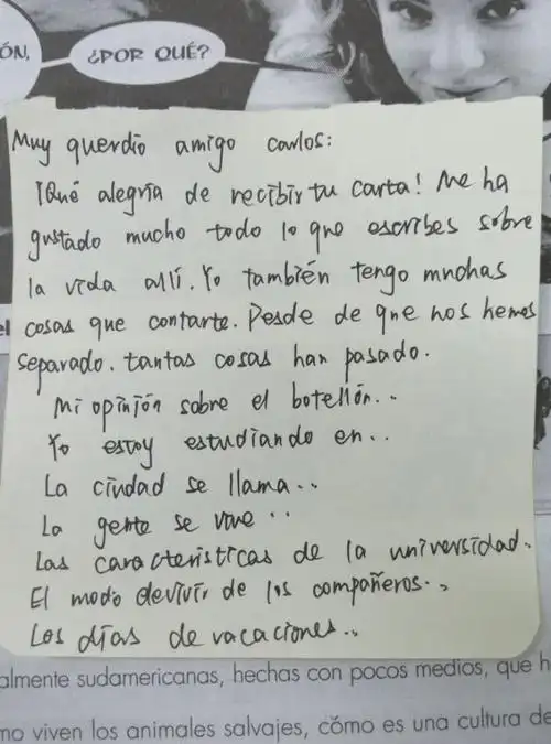 求教这篇西班牙语怎么写?