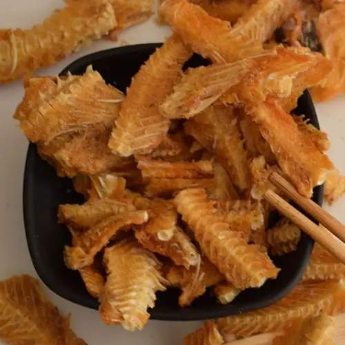 酥脆鱼骨鱼排骨头鱼刺片即海鲜零食青岛特产即食鱼零食