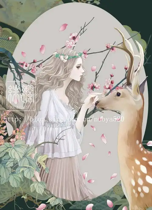 小清新系列插画 插画师:绯澜