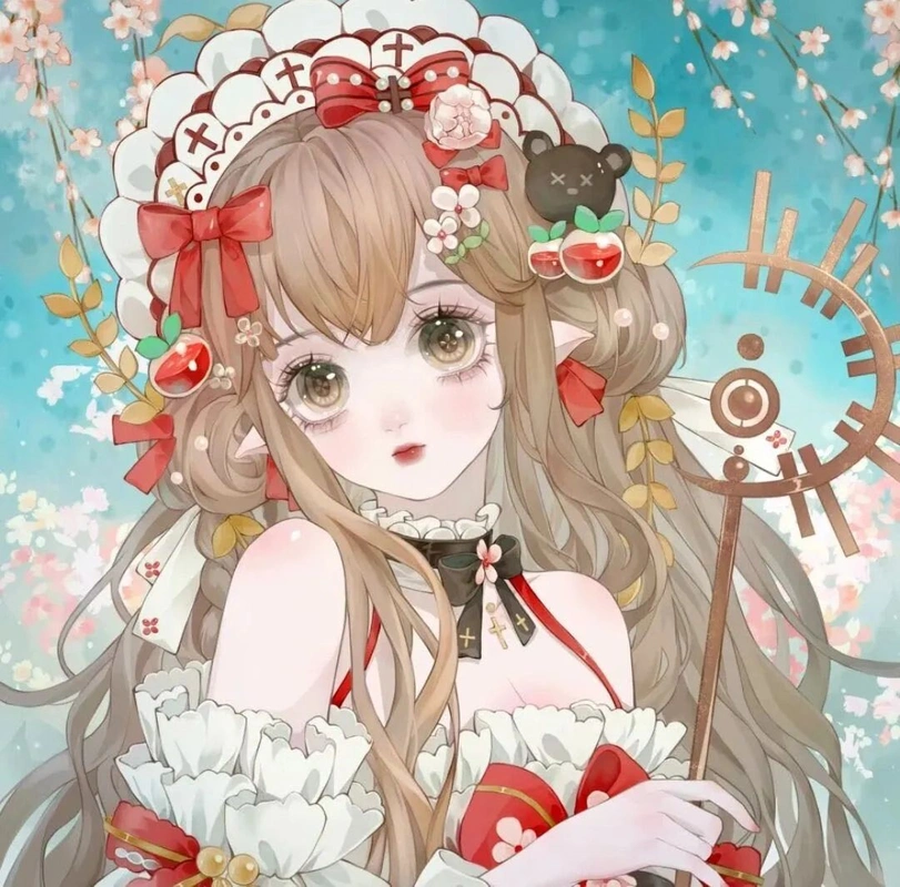 唯美仙气动漫女生头像|道一声晚安