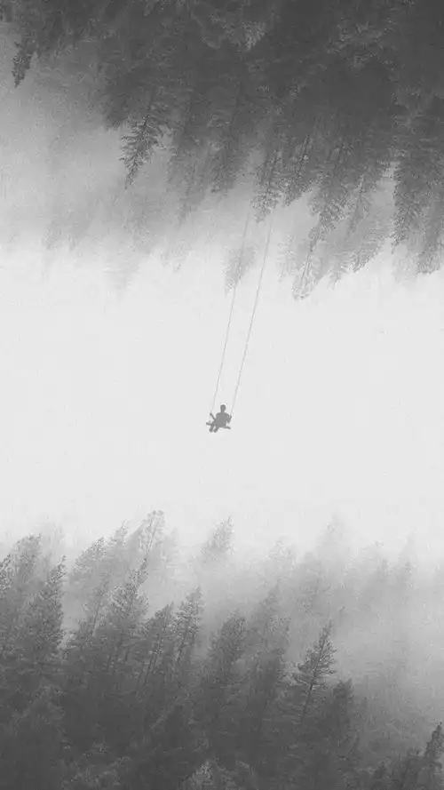 个性黑白微信聊天壁纸_背景