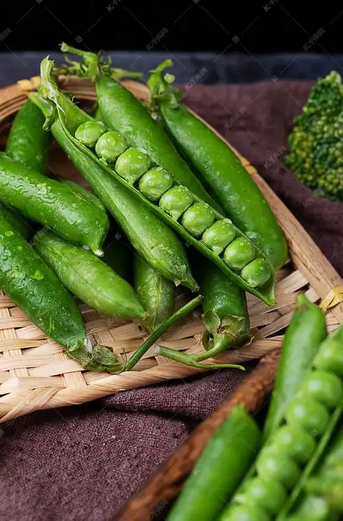 甜豆蜜豆甜豌豆新鲜果蔬摄影图配图