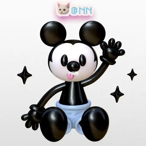 ins风  #米奇  #搞怪头像  #可爱头像  #背景图  #3d建模