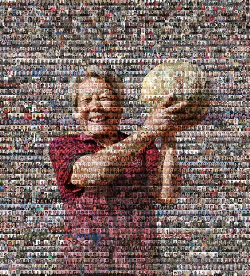 一张特殊拼图这里有3100张大庆脱贫户笑脸照片