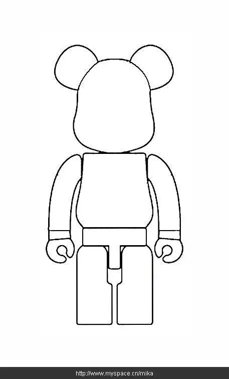 求一张popobe暴力熊的设计原稿图