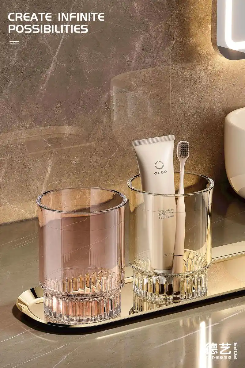 牙刷杯丨c4d产品渲染丨高品质丨高效出图丨  电商设计# 视 - 抖音