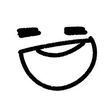 简笔画黑白个性表情头像