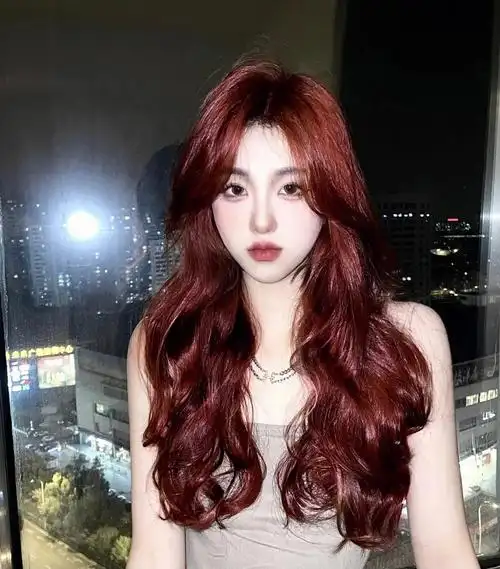 不用漂的海王红发色素颜也显白长沙染发