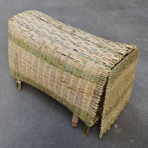 竹织鸭仔罩竹鸡罩竹鸡笼灯罩拍戏用具鸡罩竹编灯罩镂空烤火罩家用