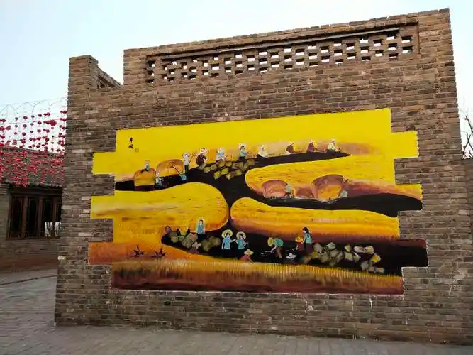 农民壁画《丰收》