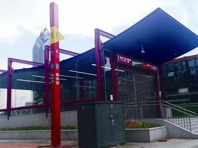 番禺广场新建四个地铁口亮相位置在