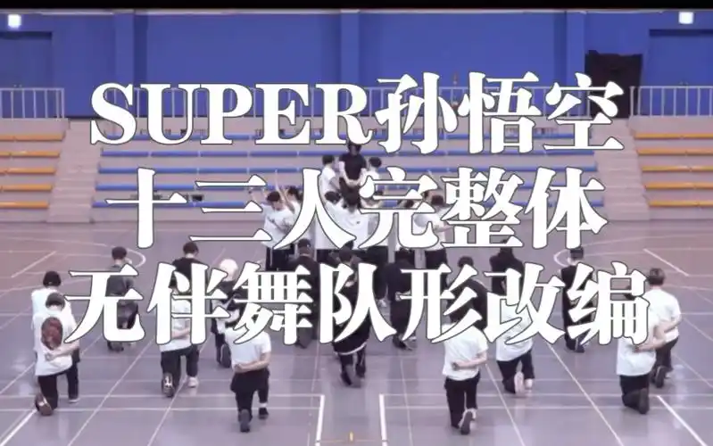 【super-seventeen】孙悟空十三人完整体无伴舞队形改编参考视频-何