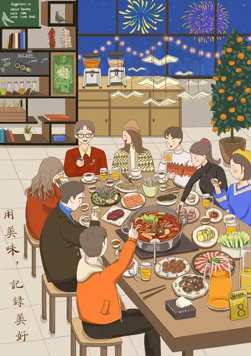 火锅店-主视觉|插画|商业插画|环稔 - 原创作品 - 站酷 (zcool)