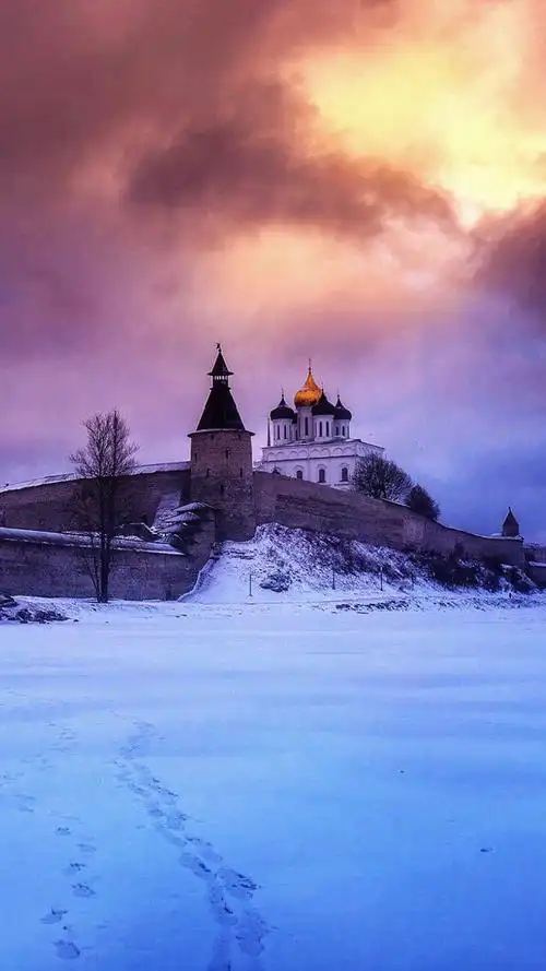 手机壁纸 风景 冬日唯美白色雪景高清图片手机壁纸1080_1920竖版 竖屏