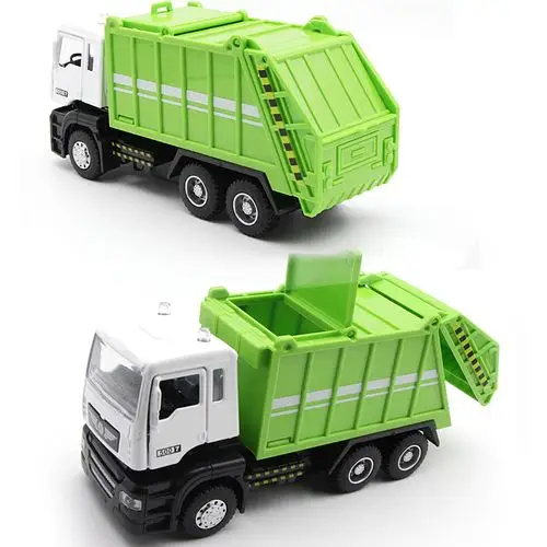 天天特价合金声光回力小汽车环卫垃圾车清洁车男孩儿童玩具车模型