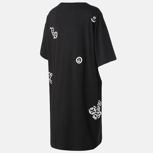 puma彪马女装2020秋新款印花运动服宽松休闲圆领短袖连衣裙598653