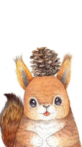 可爱卡通小动物插画