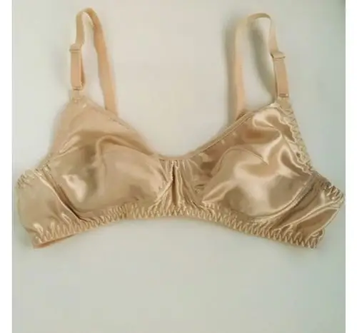 夏天真丝内衣女文胸 超薄款 透气桑蚕丝舒适上托无钢圈睡眠乳罩