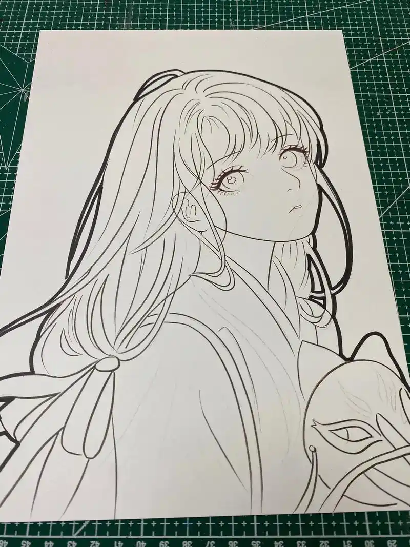 动漫临摹卡不会用软头马克笔画嘟嘟嘴吗