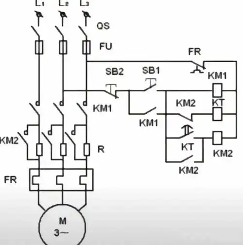 但是在电气控制电路里面,算是比较经典的一个案例,和星三角降压启动是