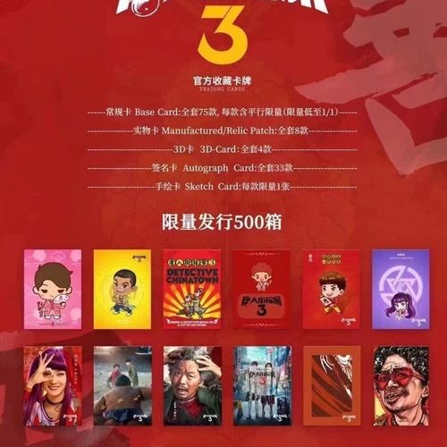 唐人街探案3原箱 每盒一个签字或手绘卡 加1张实物卡(未拆版)